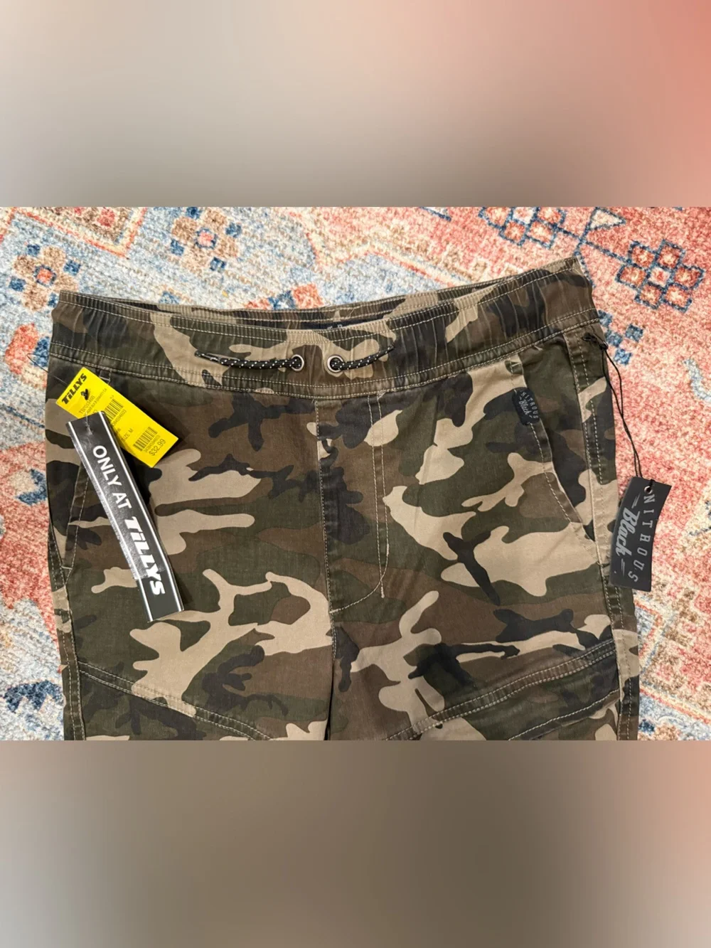 Tilly's Boys Camo Cargo Joggers - Green, Brown, Black